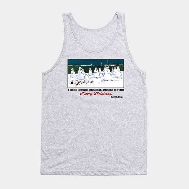 Merry Christmas from Dwight Schrute Tank Top by Owllee Designs